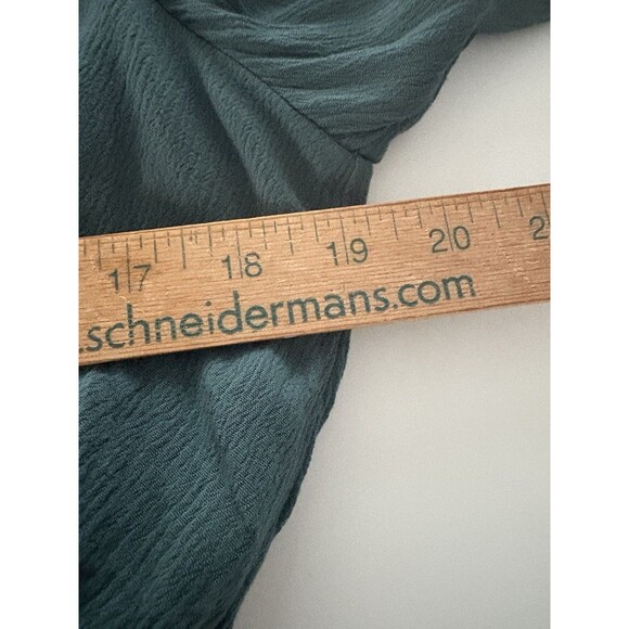 Scarlet Darkness Top Size Large Green Peasant Dark Romance Renaissance Goth - Picture 9 of 15